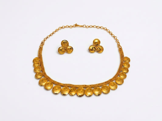 Royal Coin bloom Necklace Set