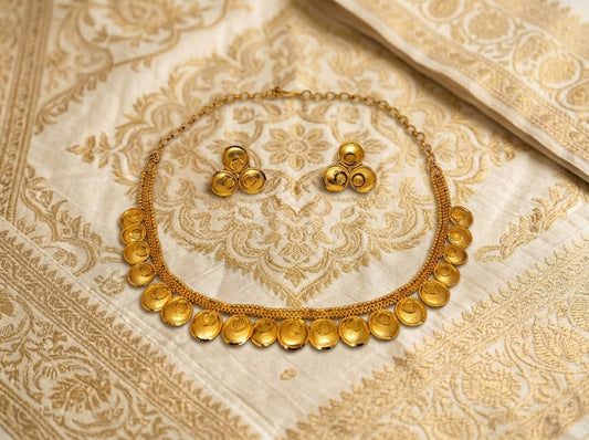 Royal Coin bloom Necklace Set