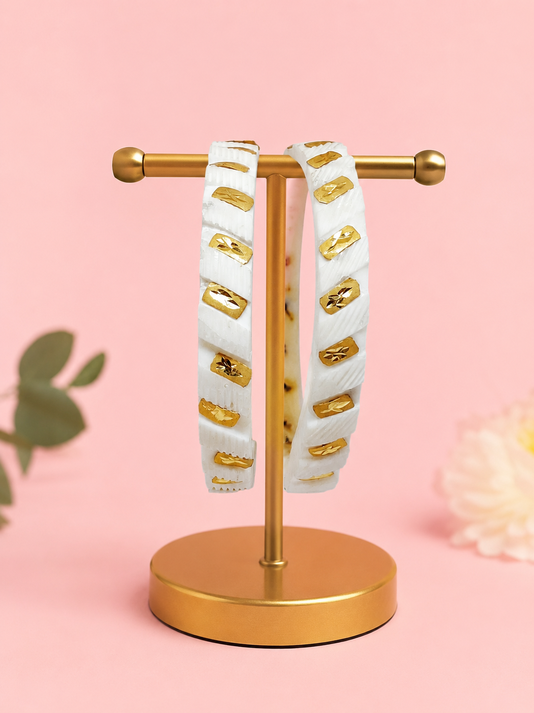 Shubho Shakha Gold-Touch Bangle Pair