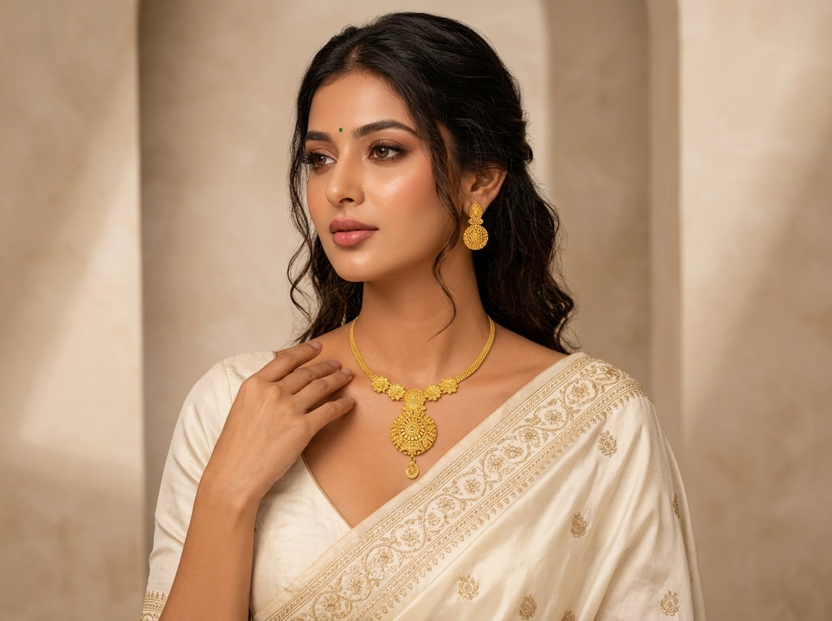 Sunveil Gold Necklace Set
