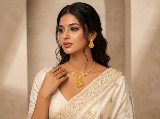 Sunveil Gold Necklace Set