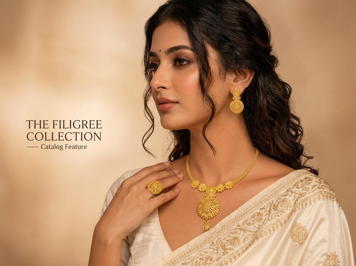 Sunveil Gold Necklace Set