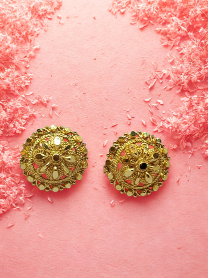 Royal Bloom Gold-Plated Statement tops