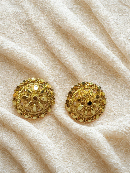 Royal Bloom Gold-Plated Statement tops