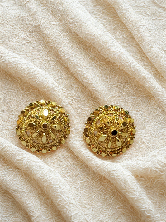 Royal Bloom Gold-Plated Statement tops