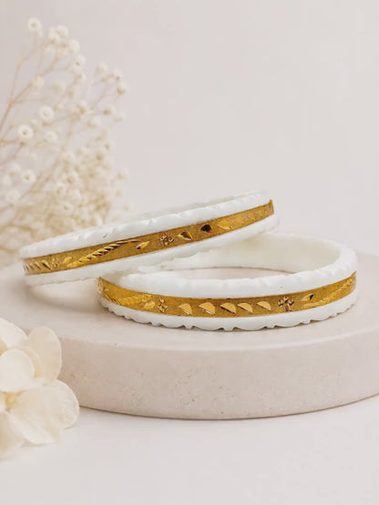 Path Shakha, Bengali Shakha, Gold Plated Shakha, Traditional Shakha Pair, White Shakha, Bengali Bridal Jewelry, Shakha Pala, Wedding Shakha, Ethnic Bangles, Sampriti Jewellers.